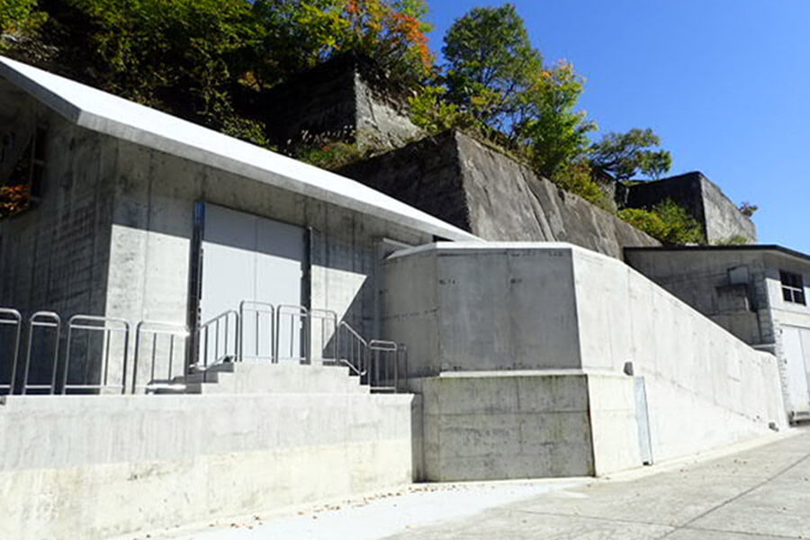 ダム予備電源室の新築工事